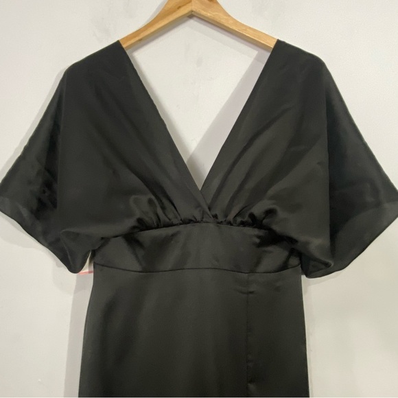 JJ's House A-line Halter V-Neck Chiffon Bridesmaid Dress - Picture 4 of 11